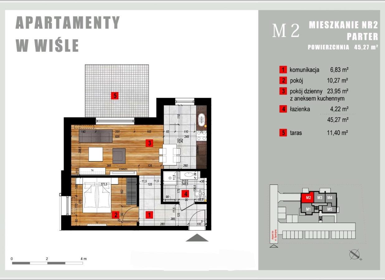 Apartament Wislanskie Skije Bagian luar foto